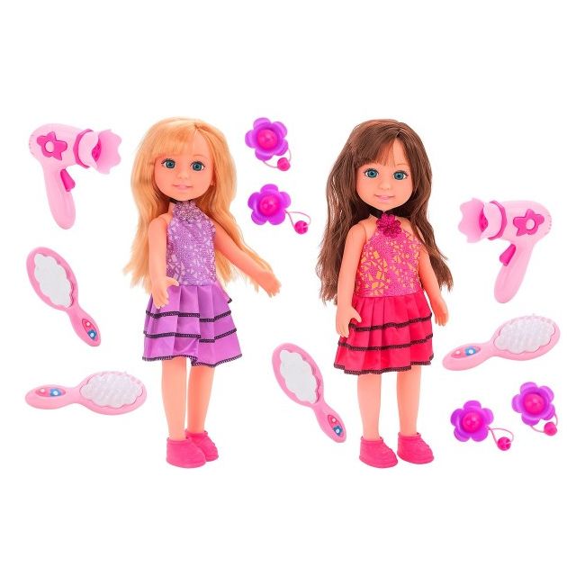 Papusa Globo Bimbo 31 cm cu feon perie oglinda si accesorii   - SOLGL39071