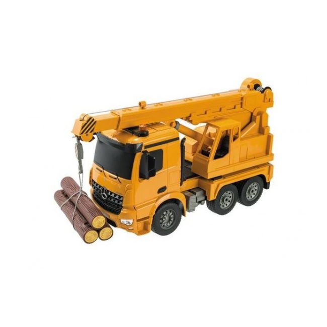 Camion lemne Mercedes Arocs cu telecomanda Mondo 63511 scara 1:20 cu lemne incluse - SOLMON63511