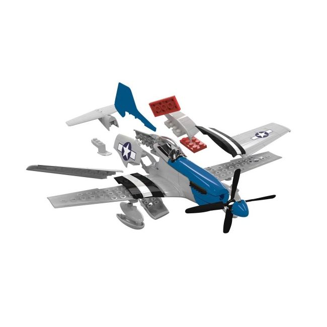 Kit cosntructie Airfix Quick Build Avion D-Day P-51D Mustang - SOLAFJ6046