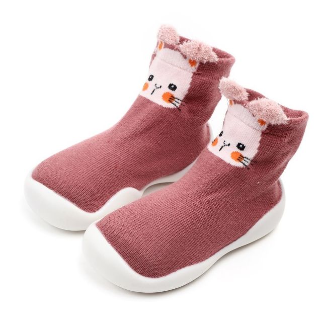 Mocasini cu talpa antiderapanta - Bunny - LID2201-2.Marimea 26