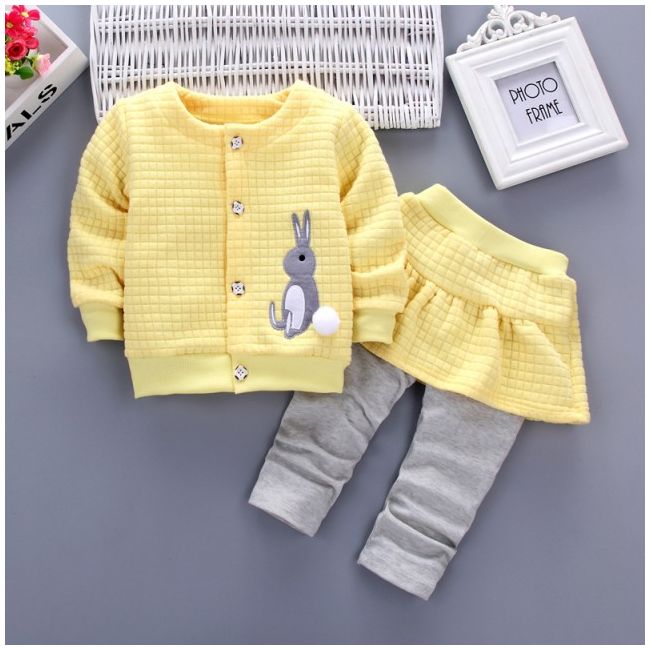 Compleu galben fetite - Bunny LIHQ15-3