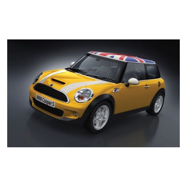 Kit constructie Airfix masina MINI Cooper S Starter Set - Yellow 1:32 - SOLAF55310