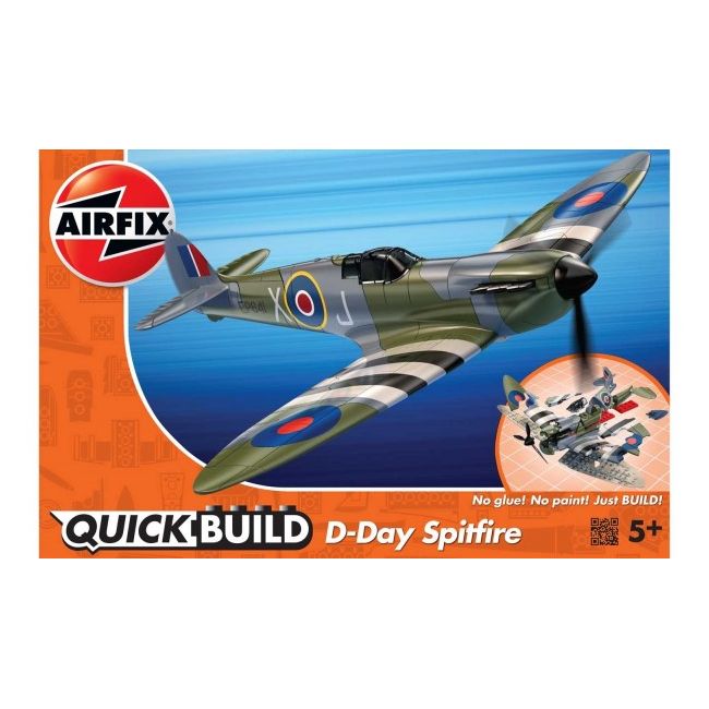 Kit cosntructie Airfix Quick Build Avion D-Day Spitfire - SOLAFJ6045