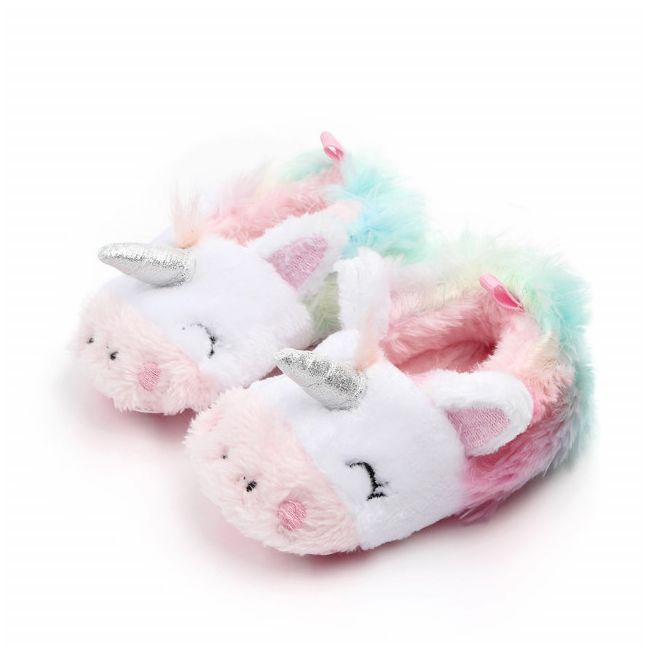 Botosei din blanita multicolori - Unicorn - LId2248-1-bo1.9-12 luni (Marimea 20 incaltaminte)