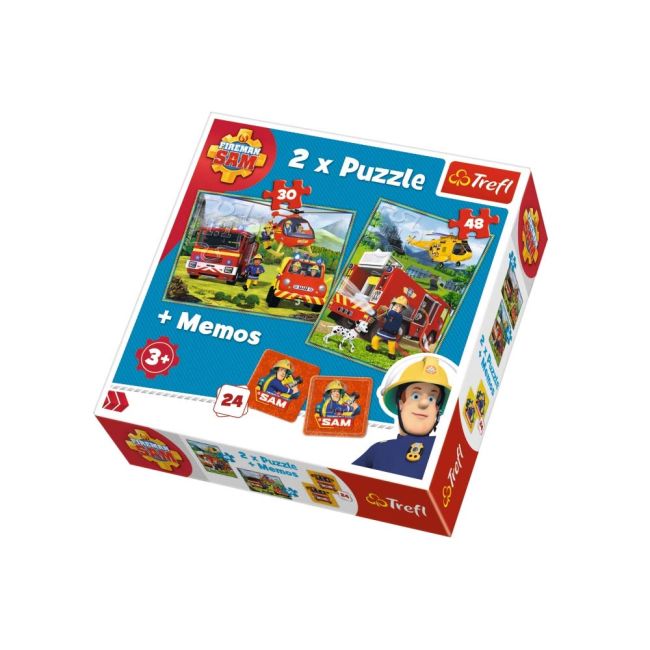 PUZZLE TREFL 2IN1 MEMO POMPIERII IN ACTIUNE VIV90791