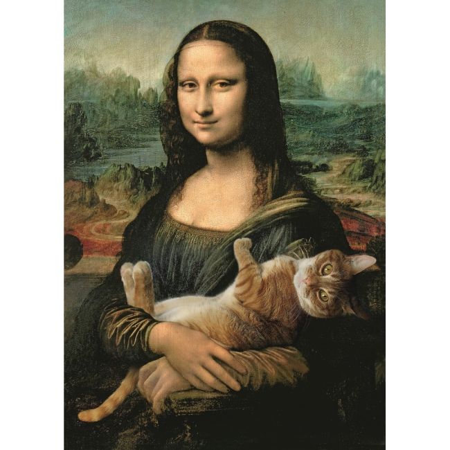 PUZZLE TREFL 500 MONALISA CU PISICA VIV37294