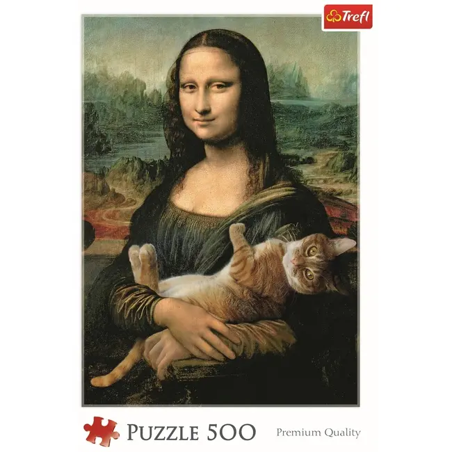 PUZZLE TREFL 500 MONALISA CU PISICA VIV37294
