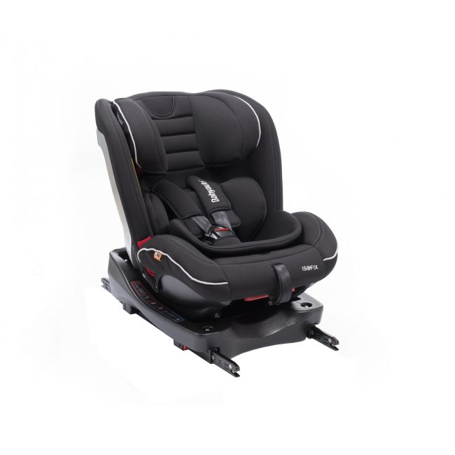 Scaun auto BABYAUTO INFINITY Fix, Dual Isofix, 0-36 kg, catarama cu alarma, Negru Gri - 4AKBA-INFINITY
