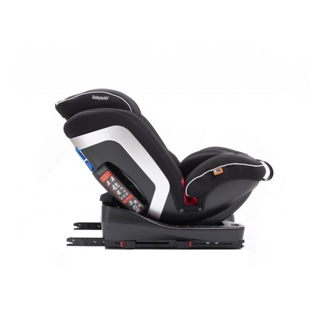 Scaun auto BABYAUTO INFINITY Fix, Dual Isofix, 0-36 kg, catarama cu alarma, Negru Gri - 4AKBA-INFINITY