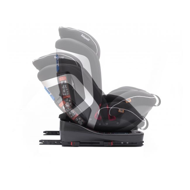 Scaun auto BABYAUTO INFINITY Fix, Dual Isofix, 0-36 kg, catarama cu alarma, Negru Gri - 4AKBA-INFINITY