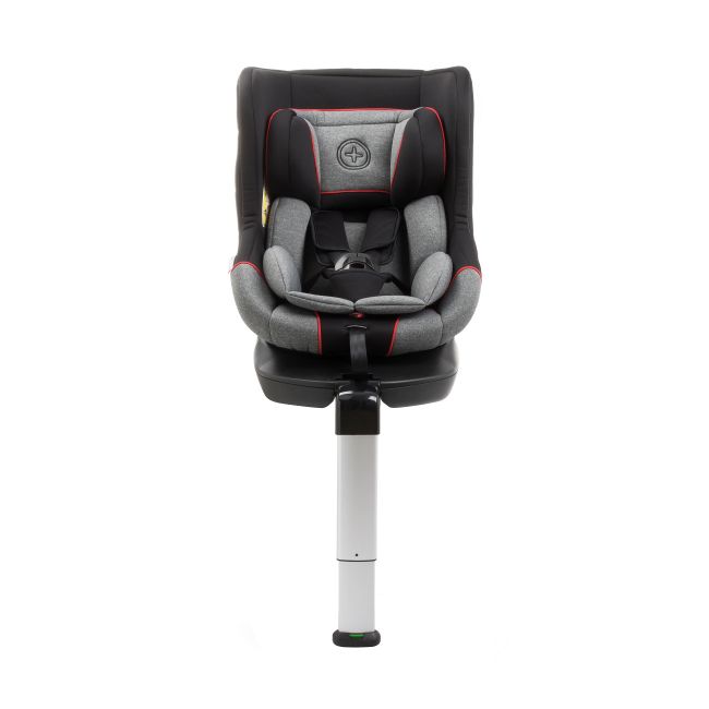 Scaun auto BABYAUTO MORE LENNOX, Isofix, rotatie 360 grade, picior suport, 0-18 kg, Gri Rosu - 4AKBA-LNX01R