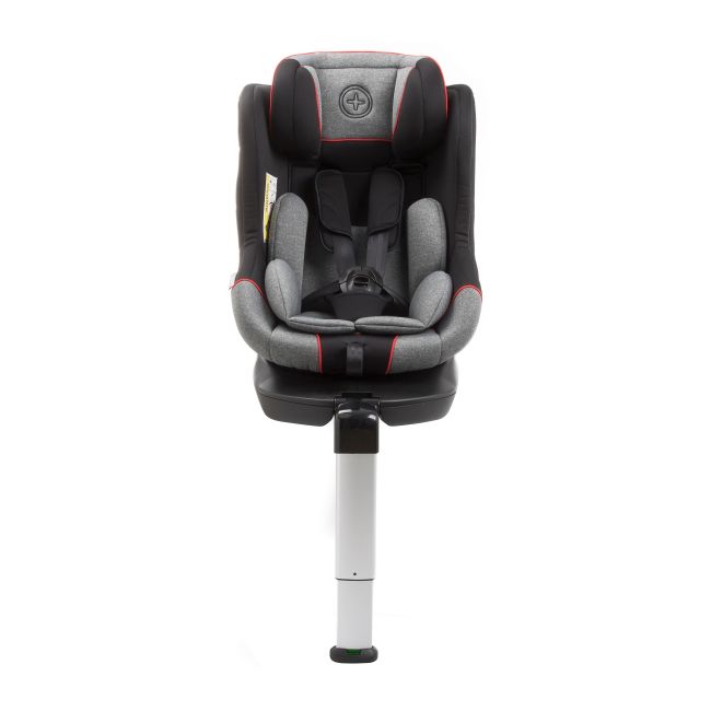 Scaun auto BABYAUTO MORE LENNOX, Isofix, rotatie 360 grade, picior suport, 0-18 kg, Gri Rosu - 4AKBA-LNX01R