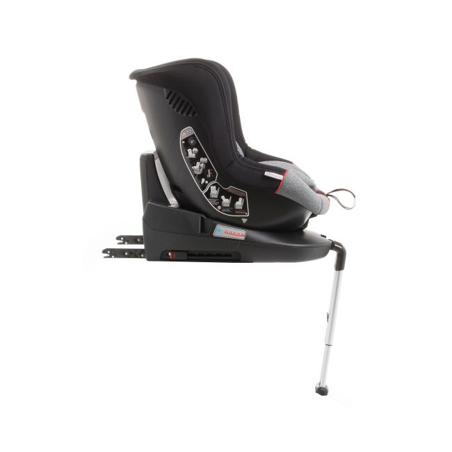Scaun auto BABYAUTO MORE LENNOX, Isofix, rotatie 360 grade, picior suport, 0-18 kg, Gri Rosu - 4AKBA-LNX01R
