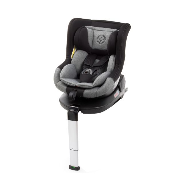 Scaun auto BABYAUTO MORE LENNOX, Isofix, rotatie 360 grade, picior suport, 0-18 kg, Negru Gri - 4AKBA-LNX01B