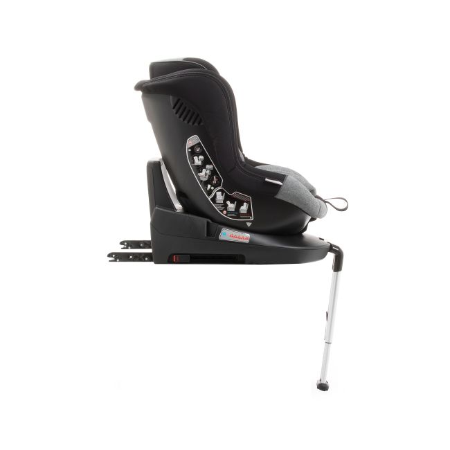 Scaun auto BABYAUTO MORE LENNOX, Isofix, rotatie 360 grade, picior suport, 0-18 kg, Negru Gri - 4AKBA-LNX01B