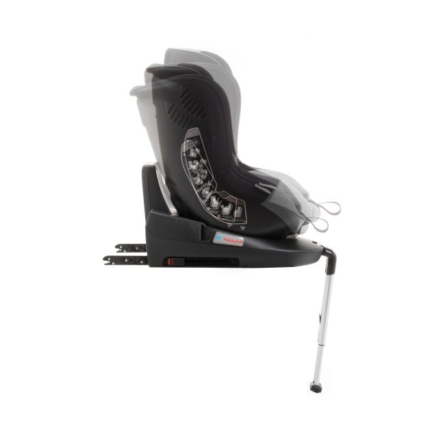 Scaun auto BABYAUTO MORE LENNOX, Isofix, rotatie 360 grade, picior suport, 0-18 kg, Negru Gri - 4AKBA-LNX01B