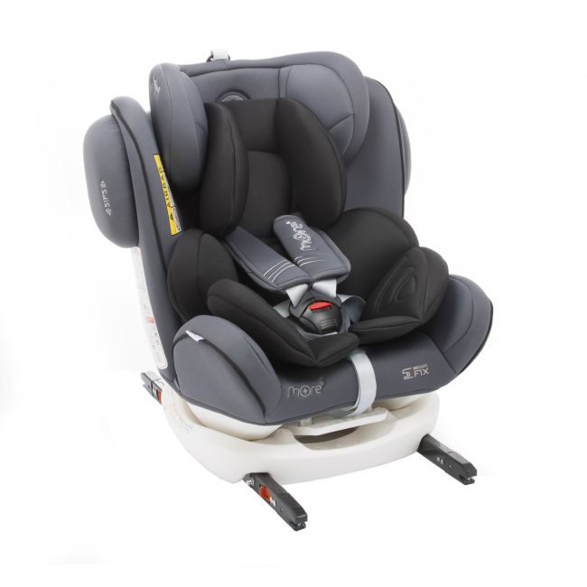 Scaun auto BABYAUTO MORE WERDU PLUS, Dual Isofix, 0-36 kg, Gri Negru - 4AKBA-WERDUPLUS-GB