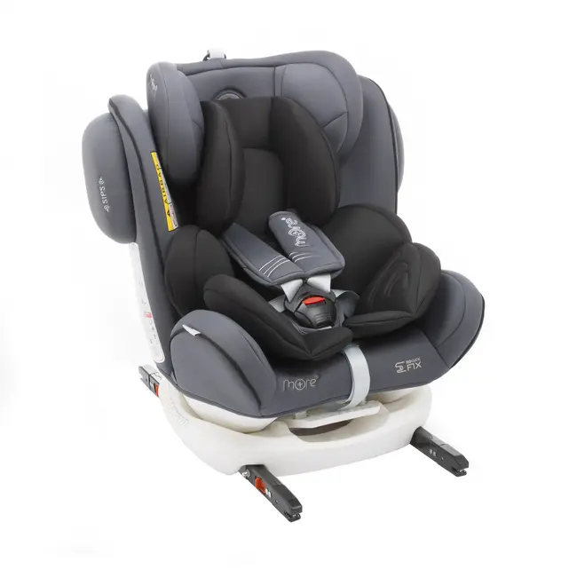 Scaun auto BABYAUTO MORE WERDU PLUS, Dual Isofix, 0-36 kg, Gri Negru - 4AKBA-WERDUPLUS-GB