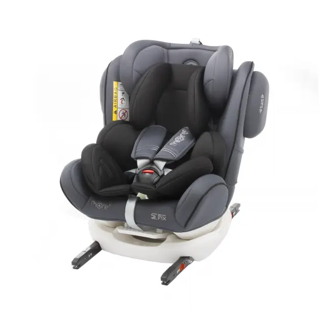 Scaun auto BABYAUTO MORE WERDU PLUS, Dual Isofix, 0-36 kg, Gri Negru - 4AKBA-WERDUPLUS-GB