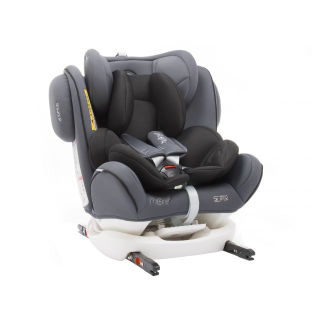 Scaun auto BABYAUTO MORE WERDU PLUS, Dual Isofix, 0-36 kg, Gri Negru - 4AKBA-WERDUPLUS-GB