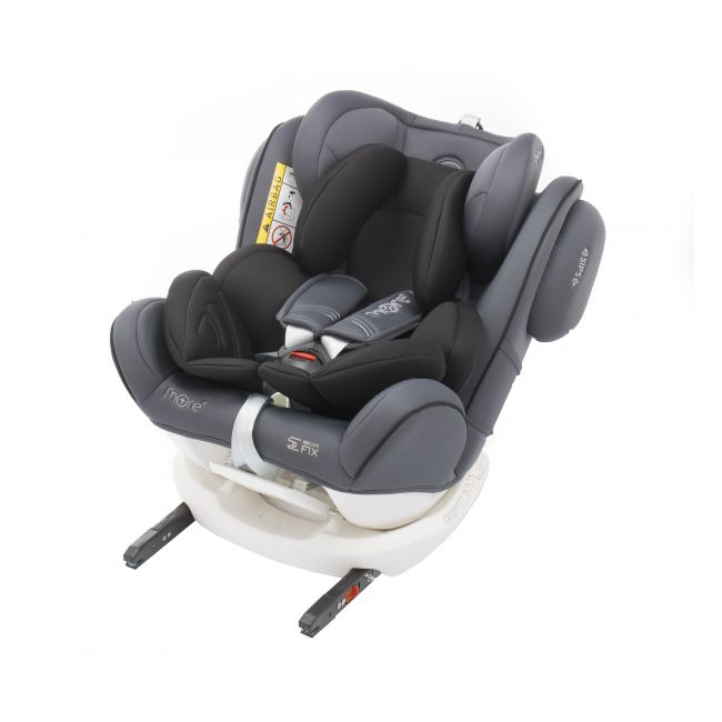 Scaun auto BABYAUTO MORE WERDU PLUS, Dual Isofix, 0-36 kg, Gri Negru - 4AKBA-WERDUPLUS-GB