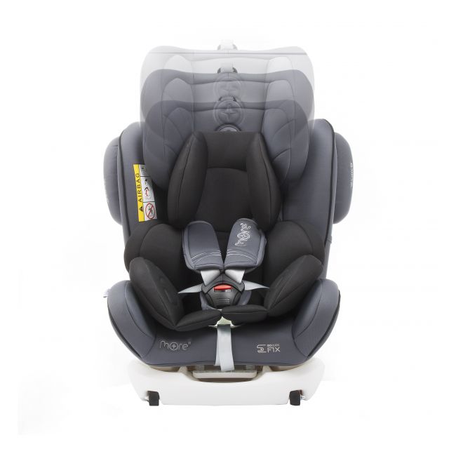 Scaun auto BABYAUTO MORE WERDU PLUS, Dual Isofix, 0-36 kg, Gri Negru - 4AKBA-WERDUPLUS-GB