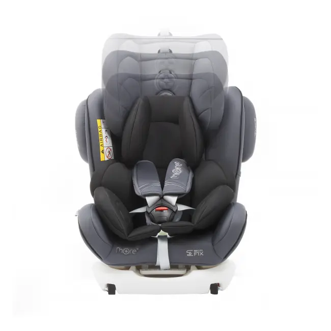 Scaun auto BABYAUTO MORE WERDU PLUS, Dual Isofix, 0-36 kg, Gri Negru - 4AKBA-WERDUPLUS-GB