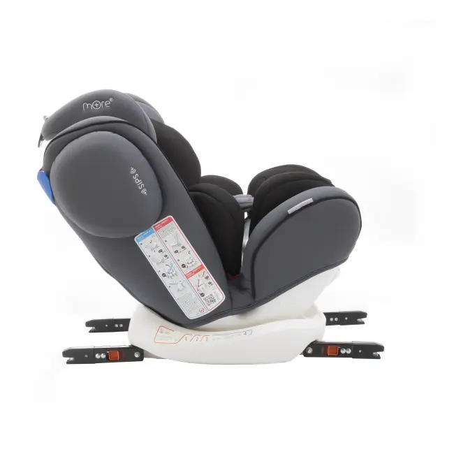 Scaun auto BABYAUTO MORE WERDU PLUS, Dual Isofix, 0-36 kg, Gri Negru - 4AKBA-WERDUPLUS-GB