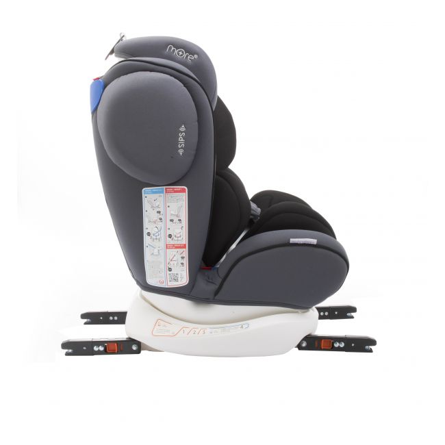 Scaun auto BABYAUTO MORE WERDU PLUS, Dual Isofix, 0-36 kg, Gri Negru - 4AKBA-WERDUPLUS-GB