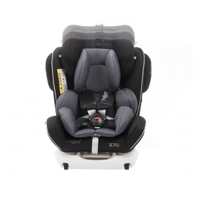 Scaun auto BABYAUTO MORE WERDU PLUS, Dual Isofix, 0-36 kg, Negru Gri - 4AKBA-WERDUPLUS-BG