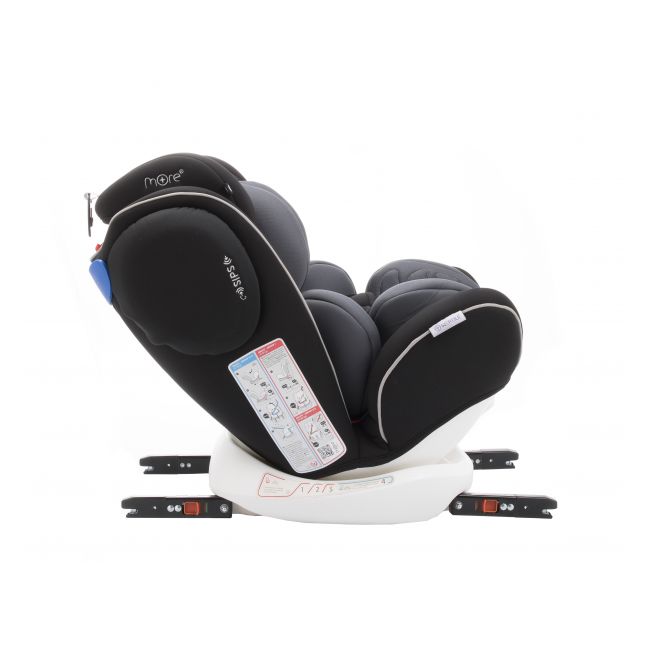 Scaun auto BABYAUTO MORE WERDU PLUS, Dual Isofix, 0-36 kg, Negru Gri - 4AKBA-WERDUPLUS-BG