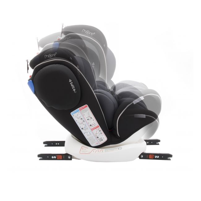 Scaun auto BABYAUTO MORE WERDU PLUS, Dual Isofix, 0-36 kg, Negru Gri - 4AKBA-WERDUPLUS-BG