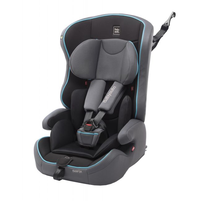 Scaun auto BABYAUTO NICO Fix, Isofix, 9-36 kg, Gri Turcoaz - 4AKBA-NICOFIX-GT