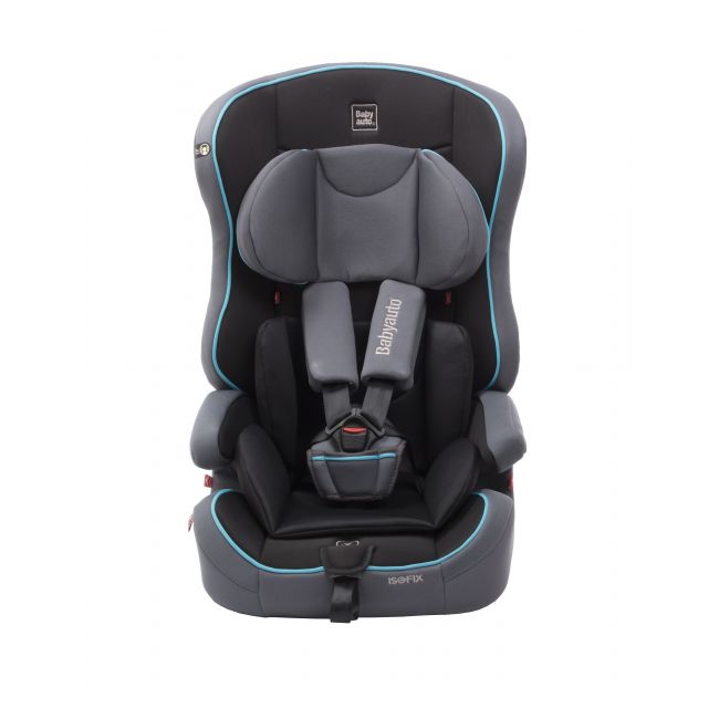 Scaun auto BABYAUTO NICO Fix, Isofix, 9-36 kg, Gri Turcoaz - 4AKBA-NICOFIX-GT