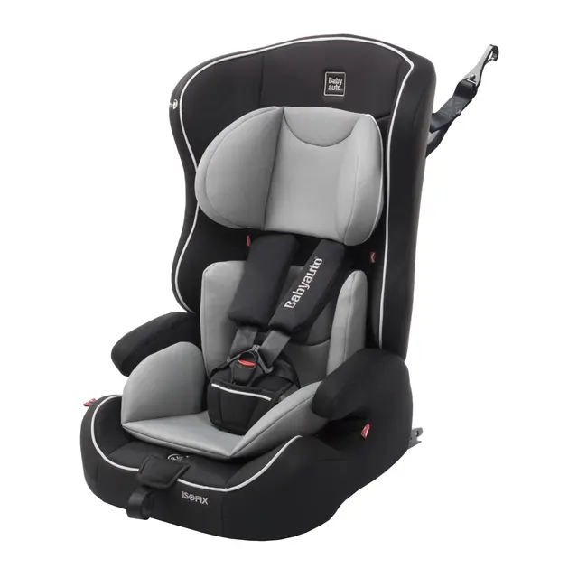 Scaun auto BABYAUTO NICO Fix, Isofix, 9-36 kg, Negru Gri - 4AKBA-NICOFIX-BG