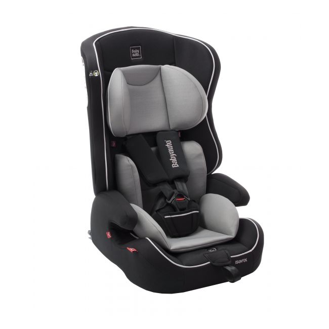 Scaun auto BABYAUTO NICO Fix, Isofix, 9-36 kg, Negru Gri - 4AKBA-NICOFIX-BG