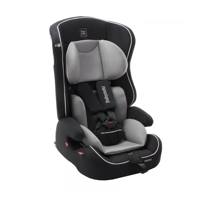 Scaun auto BABYAUTO NICO Fix, Isofix, 9-36 kg, Negru Gri - 4AKBA-NICOFIX-BG