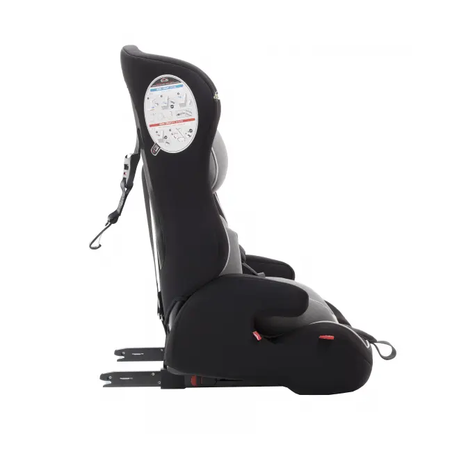 Scaun auto BABYAUTO NICO Fix, Isofix, 9-36 kg, Negru Gri - 4AKBA-NICOFIX-BG