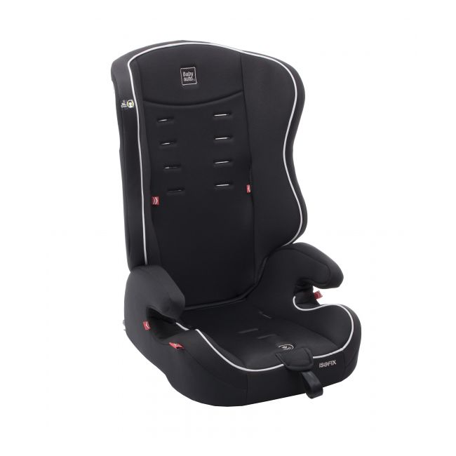 Scaun auto BABYAUTO NICO Fix, Isofix, 9-36 kg, Negru Gri - 4AKBA-NICOFIX-BG
