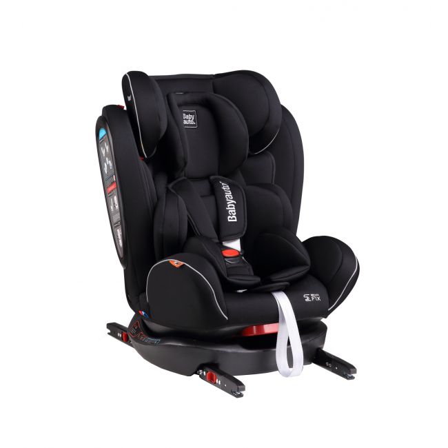 Scaun auto BABYAUTO NOE Fix, Dual Isofix, 0-36 kg, Negru Gri - 4AKBA-NOEFIX