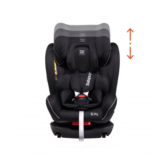 Scaun auto BABYAUTO NOE Fix, Dual Isofix, 0-36 kg, Negru Gri - 4AKBA-NOEFIX