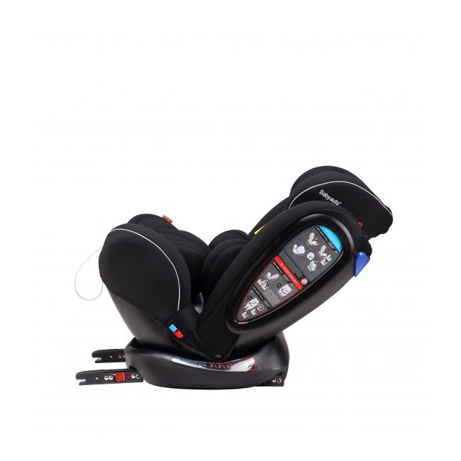 Scaun auto BABYAUTO NOE Fix, Dual Isofix, 0-36 kg, Negru Gri - 4AKBA-NOEFIX