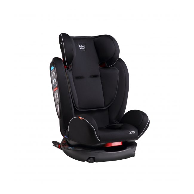 Scaun auto BABYAUTO NOE Fix, Dual Isofix, 0-36 kg, Negru Gri - 4AKBA-NOEFIX