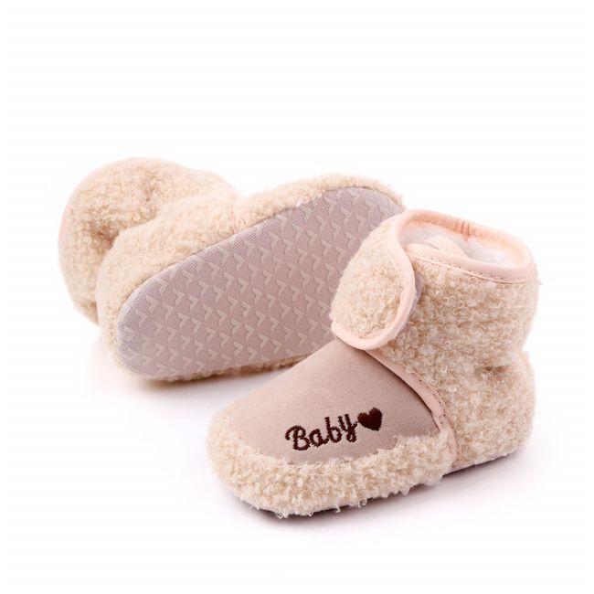 Cizmulite crem cu blanita - Baby MDD2354-1-c5.3-6 luni (Marimea 18 incaltaminte)