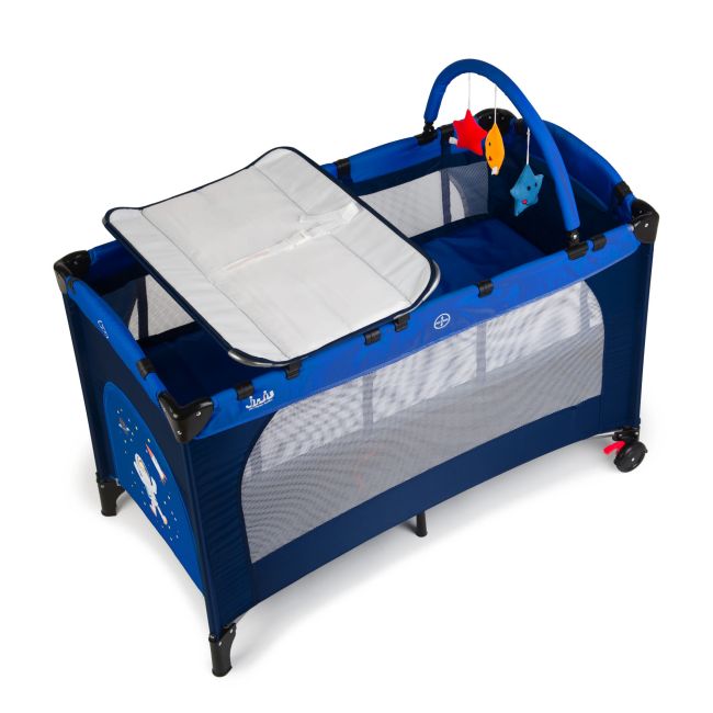 Patut pliant 2 niveluri Juju Sleepy Baby, Space Adventure JUJJU7960-Space-Adventure