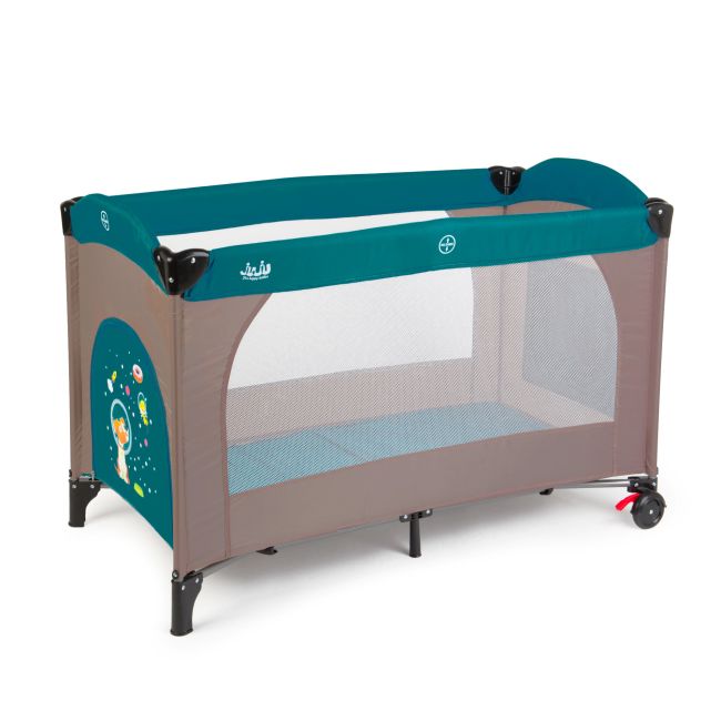 Patut pliant 2 niveluri Juju Sleepy Baby, Space Doggy JUJJU7950-Space-Doggy
