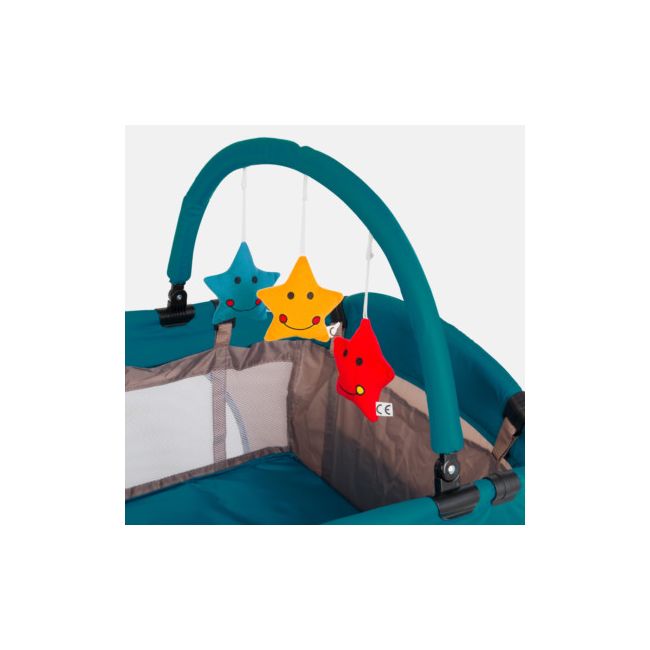 Patut pliant 2 niveluri Juju Sleepy Baby, Space Doggy JUJJU7950-Space-Doggy