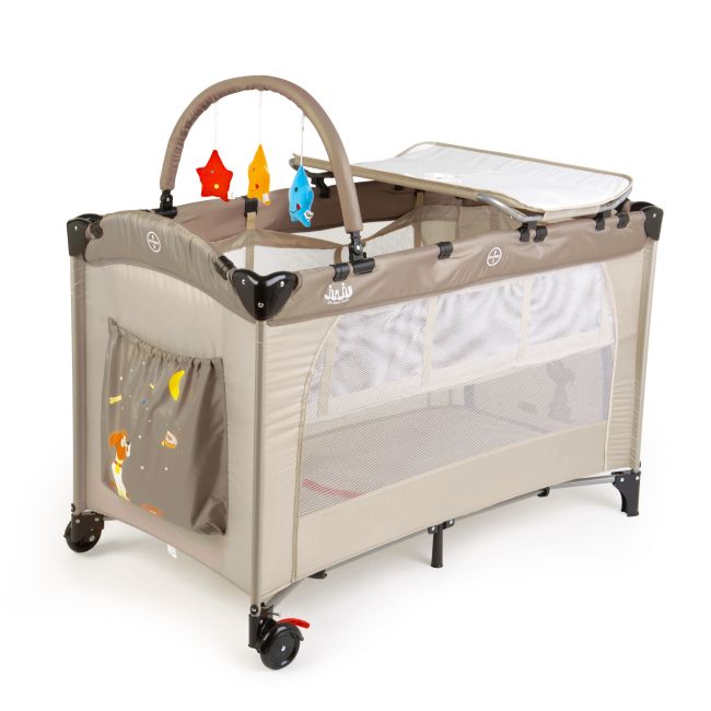 Patut pliant 2 niveluri Juju Sleepy Baby, Sweet Dreams JUJJU7940-Sweet-Dreams