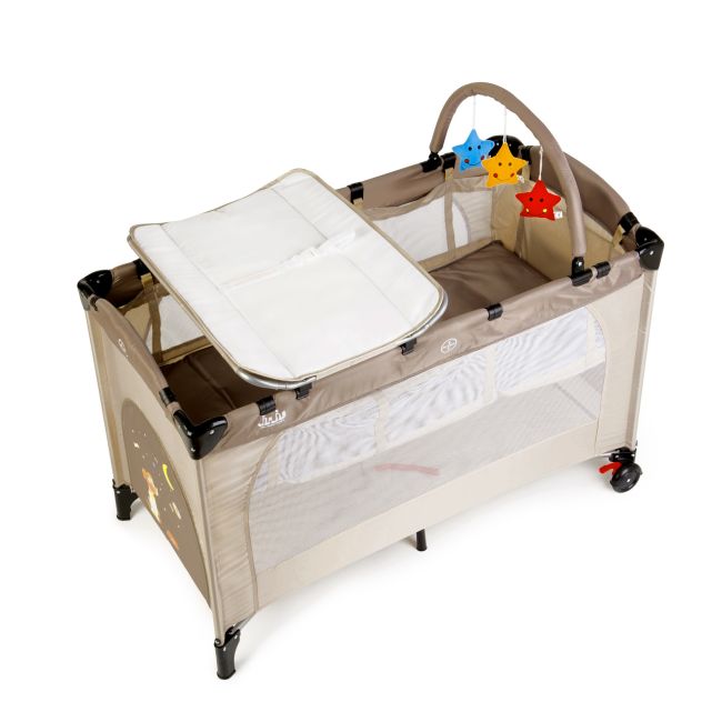 Patut pliant 2 niveluri Juju Sleepy Baby, Sweet Dreams JUJJU7940-Sweet-Dreams