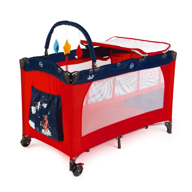 Patut pliant 2 niveluri Juju Sleepy Baby, Unicorn JUJJU7920-Unicorn